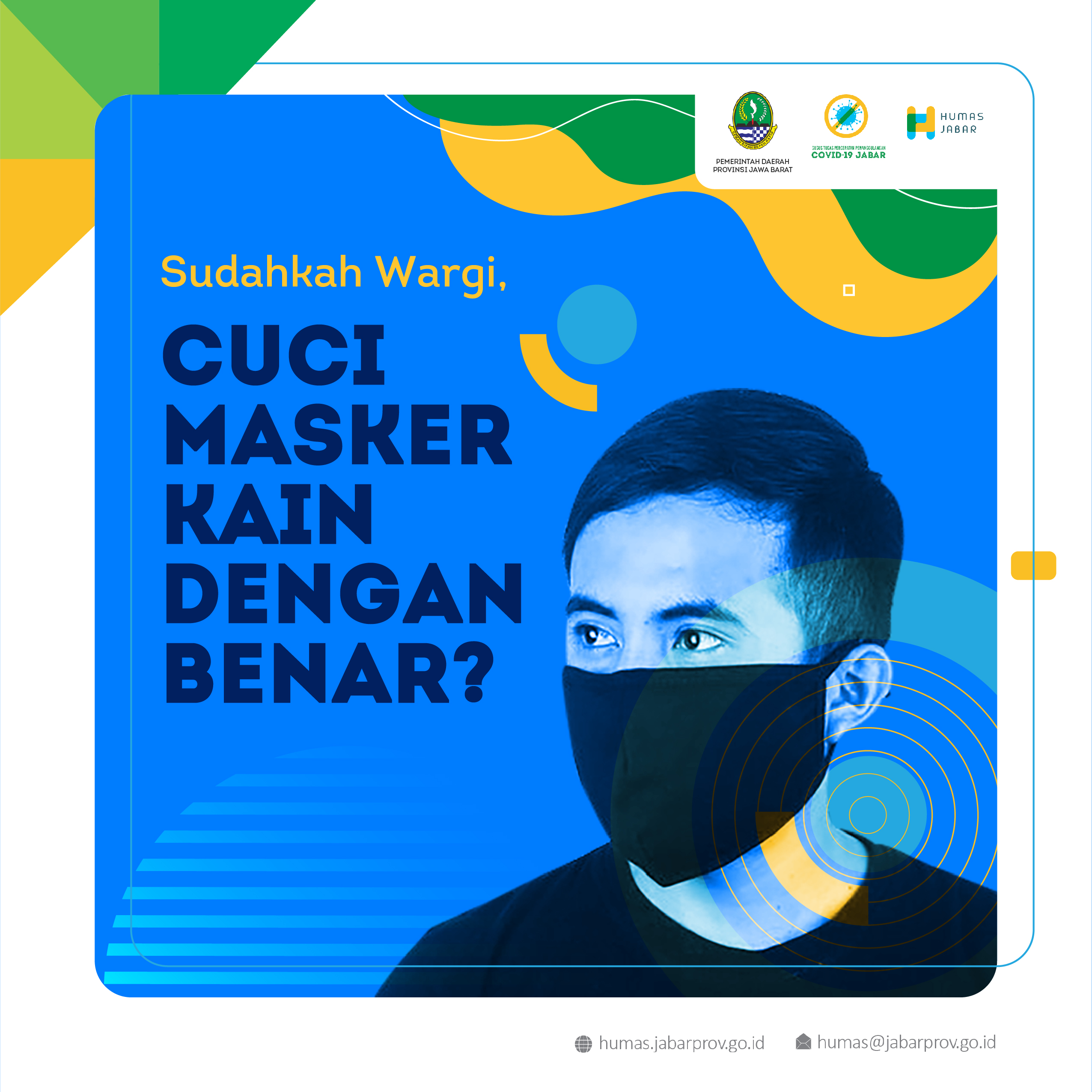  Cuci Masker Kain  dengan Benar Pikobar